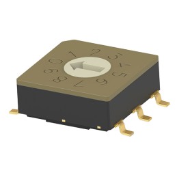 1 pcs : MRSSV0DC10SMGWTR - SW ROTARY DIP BCD COMP 0.4VA 20V