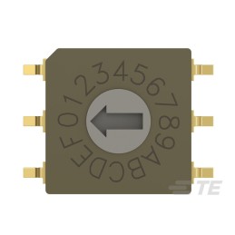 1 pcs : MRSSV0DC16SMGWT - SW ROTARY DIP HEX COMP 0.4VA 20V