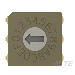 1 pcs : MRSSV0DC16SMJT - SW ROTARY DIP HEX COMP 0.4VA 20V