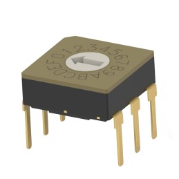 1 pcs : MRSSV0DC16THT - SW ROTARY DIP HEX COMP 0.4VA 20V