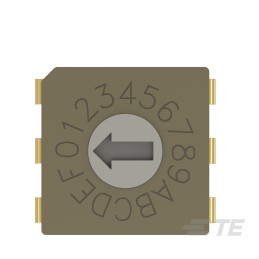 1 pcs : MRSSV0DC16THT - SW ROTARY DIP HEX COMP 0.4VA 20V