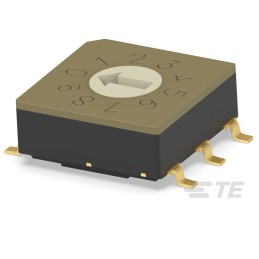 1 pcs : MRSSV0DG10SMGWT - SW ROTARY DIP GRY CODE 0.4VA 20V