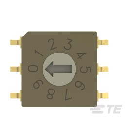 1 pcs : MRSSV0DG10SMGWT - SW ROTARY DIP GRY CODE 0.4VA 20V