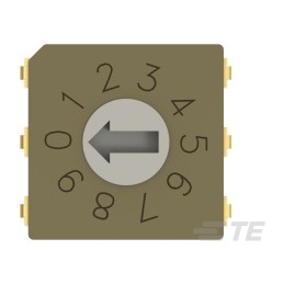 1 pcs : MRSSV0DG10SMJT - SW ROTARY DIP GRY CODE 0.4VA 20V