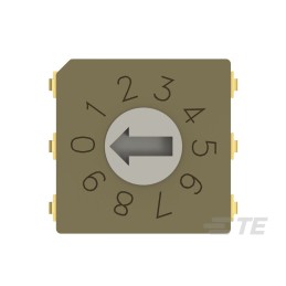 1 pcs : MRSSV0DG10SMJTR - SW ROTARY DIP GRY CODE 0.4VA 20V