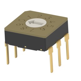 1 pcs : MRSSV0DG10THT - SW ROTARY DIP GRY CODE 0.4VA 20V