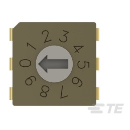 1 pcs : MRSSV0DG10THT - SW ROTARY DIP GRY CODE 0.4VA 20V