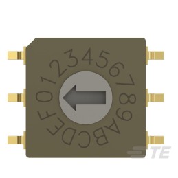 1 pcs : MRSSV0DG16SMGWT - SW ROTARY DIP GRY CODE 0.4VA 20V