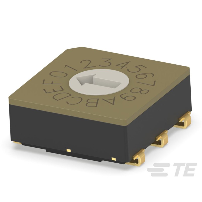 1 pcs : MRSSV0DG16SMJT - SW ROTARY DIP GRY CODE 0.4VA 20V