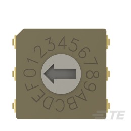 1 pcs : MRSSV0DG16SMJT - SW ROTARY DIP GRY CODE 0.4VA 20V