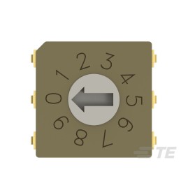 1 pcs : MRSSV0DR10SMJTR - SWITCH ROTARY DIP BCD 0.4VA 20V
