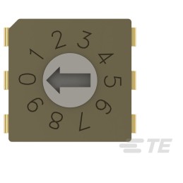 1 pcs : MRSSV0DR10THT - SWITCH ROTARY DIP BCD 0.4VA 20V