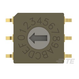 1 pcs : MRSSV0DR16SMGWTR - SWITCH ROTARY DIP HEX 0.4VA 20V