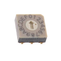 1 pcs : MRSSV0DR16SMJT - SWITCH ROTARY DIP HEX 0.4VA 20V