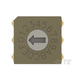 1 pcs : MRSSV0DR16SMJTR - SWITCH ROTARY DIP HEX 0.4VA 20V