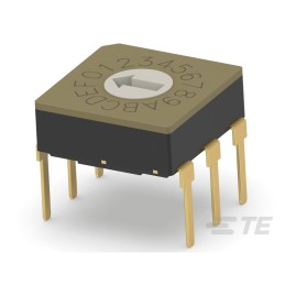 1 pcs : MRSSV0DR16THT - SWITCH ROTARY DIP HEX 0.4VA 20V