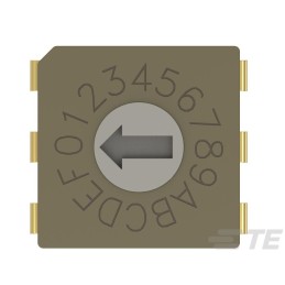 1 pcs : MRSSV0DR16THT - SWITCH ROTARY DIP HEX 0.4VA 20V