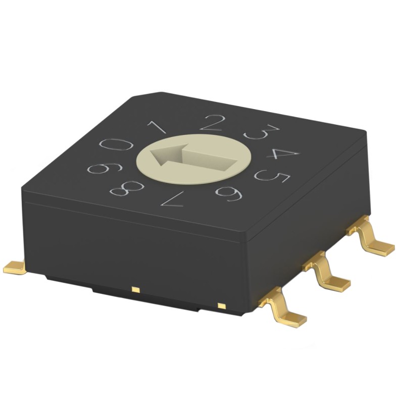 1 pcs : MRSSV1DC10SMGWT - SW ROTARY DIP BCD COMP 0.4VA 20V