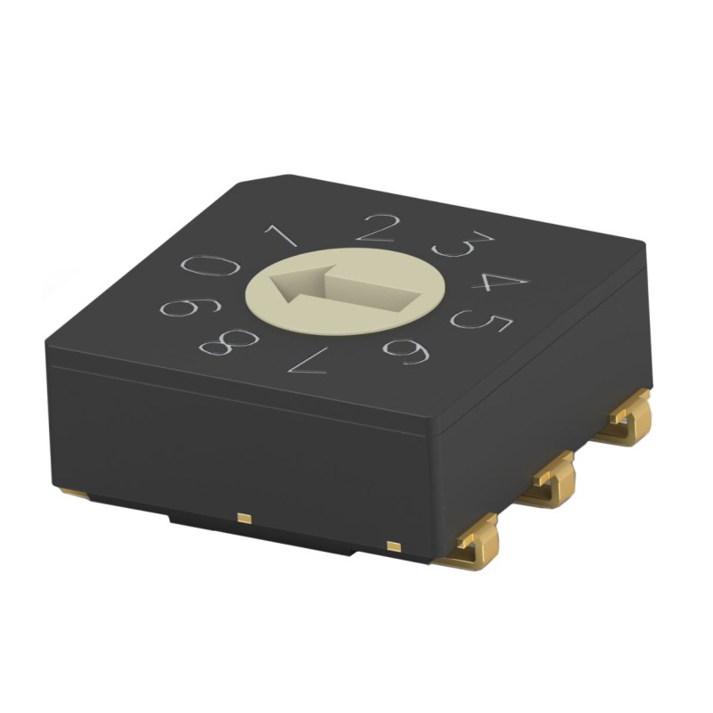 1 pcs : MRSSV1DC10SMJTR - SW ROTARY DIP BCD COMP 0.4VA 20V