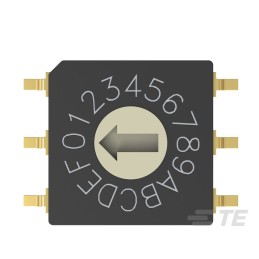 1 pcs : MRSSV1DC16SMGWTR - SW ROTARY DIP HEX COMP 0.4VA 20V