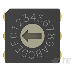 1 pcs : MRSSV1DC16SMJT - SW ROTARY DIP HEX COMP 0.4VA 20V