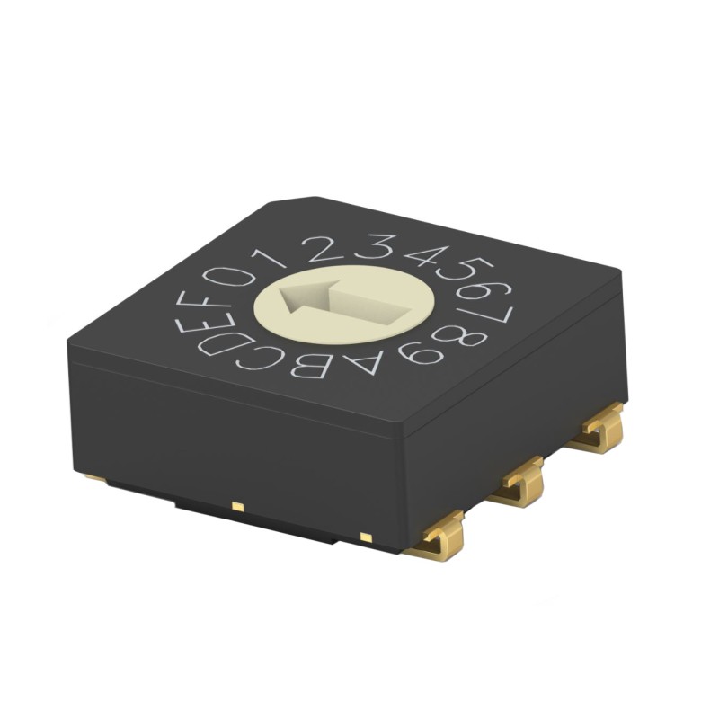 1 pcs : MRSSV1DC16SMJTR - SW ROTARY DIP HEX COMP 0.4VA 20V