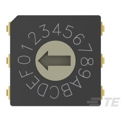 1 pcs : MRSSV1DC16SMJTR - SW ROTARY DIP HEX COMP 0.4VA 20V