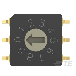 1 pcs : MRSSV1DG10SMGWT - SW ROTARY DIP GRY CODE 0.4VA 20V