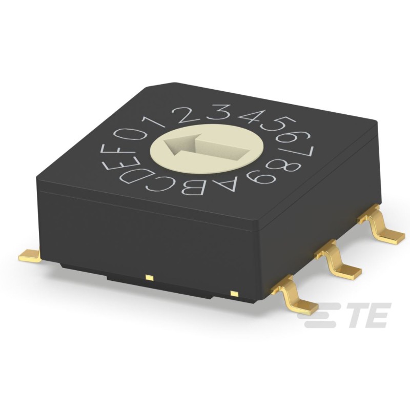 1 pcs : MRSSV1DG16SMGWT - SW ROTARY DIP GRY CODE 0.4VA 20V