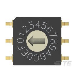 1 pcs : MRSSV1DG16SMGWT - SW ROTARY DIP GRY CODE 0.4VA 20V