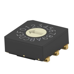 1 pcs : MRSSV1DG16SMJTR - SW ROTARY DIP GRY CODE 0.4VA 20V