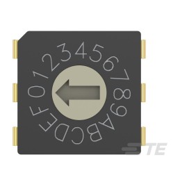 1 pcs : MRSSV1DG16THT - SW ROTARY DIP GRY CODE 0.4VA 20V