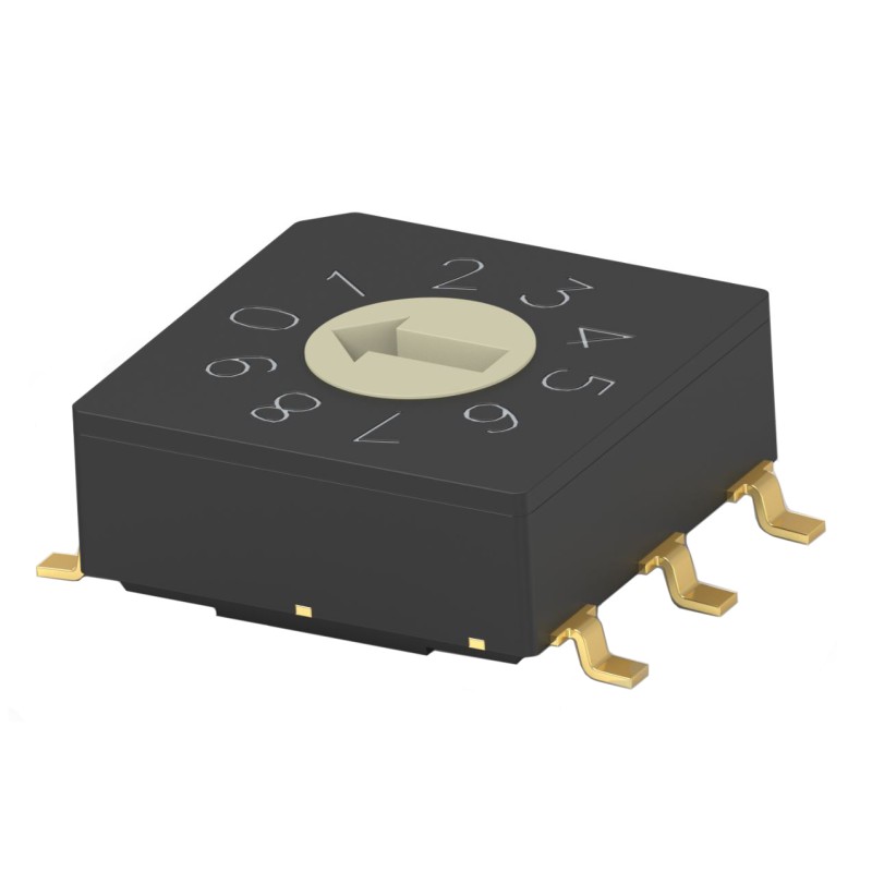 1 pcs : MRSSV1DR10SMGWT - SWITCH ROTARY DIP BCD 0.4VA 20V