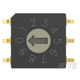1 pcs : MRSSV1DR10SMGWT - SWITCH ROTARY DIP BCD 0.4VA 20V