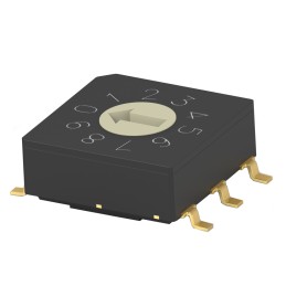 1 pcs : MRSSV1DR10SMGWTR - SWITCH ROTARY DIP BCD 0.4VA 20V