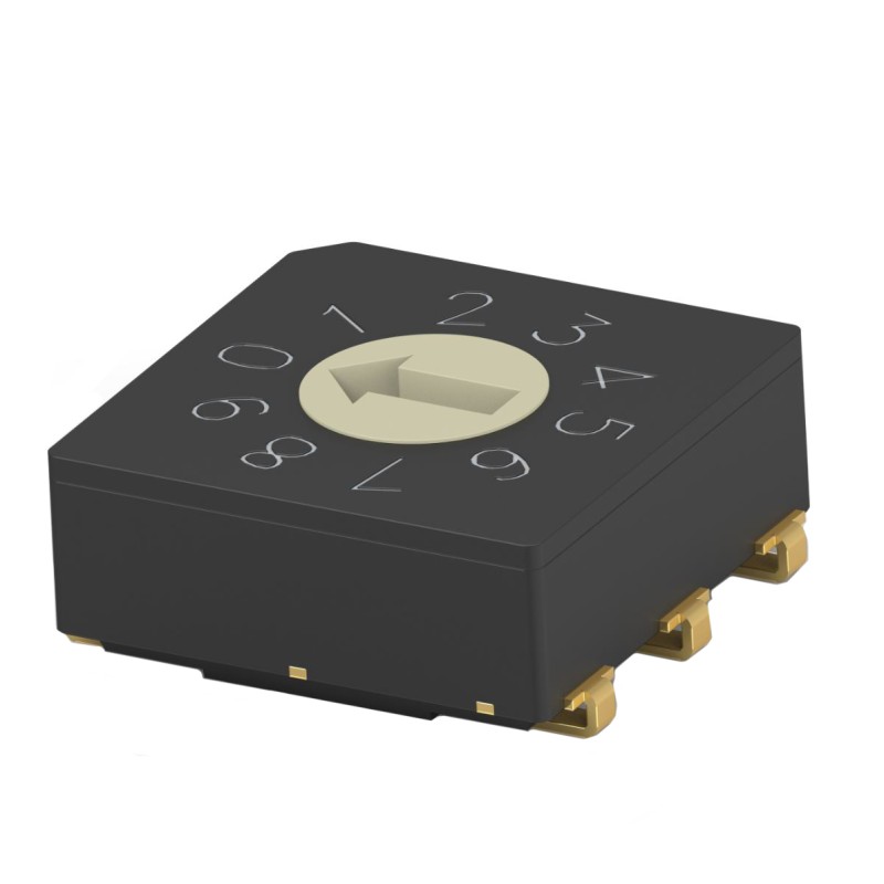 1 pcs : MRSSV1DR10SMJT - SWITCH ROTARY DIP BCD 0.4VA 20V