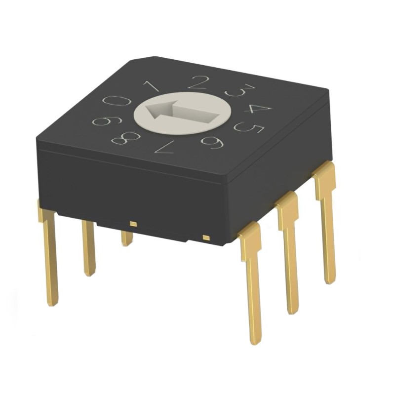 1 pcs : MRSSV1DR10THT - SWITCH ROTARY DIP BCD 0.4VA 20V