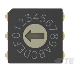 1 pcs : MRSSV1DR16SMJTR - SWITCH ROTARY DIP HEX 0.4VA 20V