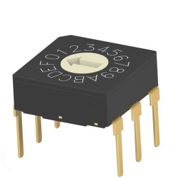 1 pcs : MRSSV1DR16THT - SWITCH ROTARY DIP HEX 0.4VA 20V