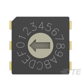 1 pcs : MRSSV1DR16THT - SWITCH ROTARY DIP HEX 0.4VA 20V