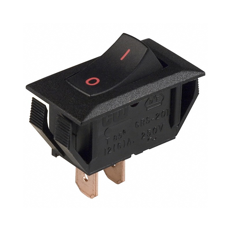 1 pcs : NAA-111-BI21-00 - SWITCH ROCKER SPST 16A 125V