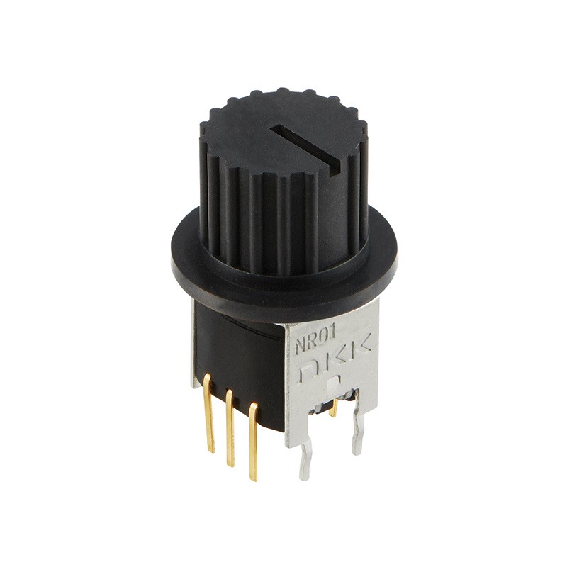 1 pcs : NR01105ANG13-2A - SWITCH ROTARY 5POS 0.4VA 28V