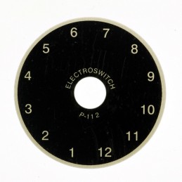 1 pcs : P112 - DIAL PLATE 1-12 DIGIT 1.87' DIA