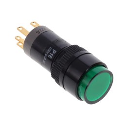 1 pcs : P16OAR110GRN - SWITCH PB SPDT 8A 125V