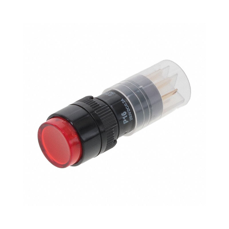 1 pcs : P16OAR110RED - SWITCH PUSHBUTTON SPDT 8A 125V
