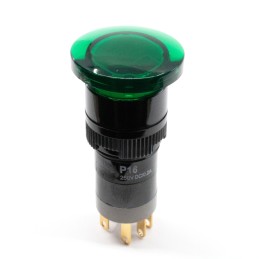 1 pcs : P16OAR1KGRNGRN - SWITCH PUSHBUTTON SPDT 8A 125V