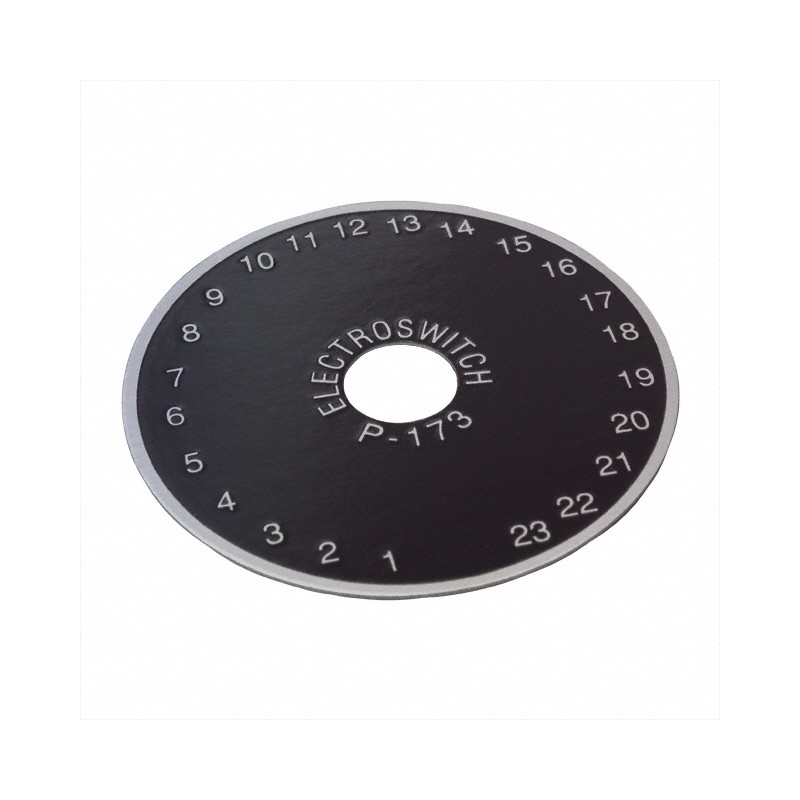 1 pcs : P173 - DIAL PLATE 1-23 DIGIT 1.87'DIA