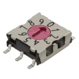 1 pcs : P25SMT101 - SWITCH ROTARY DIP BCD 0.1A 42V