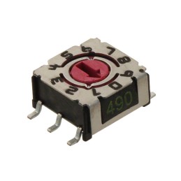 1 pcs : P36S101 - SWITCH ROTARY DIP BCD 0.1A 24V