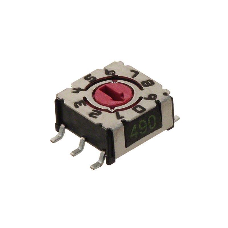 1 pcs : P36S101 - SWITCH ROTARY DIP BCD 0.1A 24V